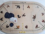 Tr&egrave;s joli plateau de 4 &agrave; 6 personnes, fait main. Notez les petites cartes trop mignonnes en cercle. Inspirant ! - Acheter ou fabriquer son plateau de TOC ?